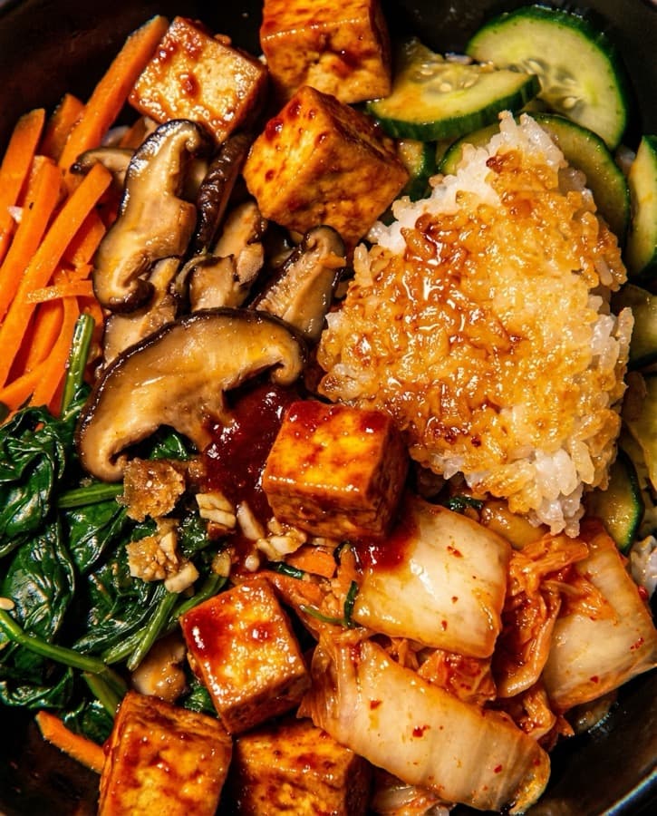 Tofu bibimbap